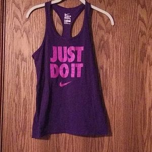 Women's Nike Purple Strap Tank